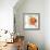 Orange Liquid Flower-Jan Weiss-Framed Premium Giclee Print displayed on a wall