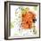 Orange Liquid Flower-Jan Weiss-Framed Premium Giclee Print