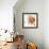 Orange Liquid Flower-Jan Weiss-Framed Premium Giclee Print displayed on a wall