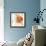 Orange Liquid Flower-Jan Weiss-Framed Premium Giclee Print displayed on a wall