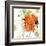 Orange Liquid Flower-Jan Weiss-Framed Art Print