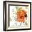 Orange Liquid Flower-Jan Weiss-Framed Art Print