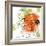 Orange Liquid Flower-Jan Weiss-Framed Art Print