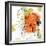 Orange Liquid Flower-Jan Weiss-Framed Art Print