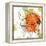 Orange Liquid Flower-Jan Weiss-Framed Stretched Canvas