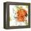 Orange Liquid Flower-Jan Weiss-Framed Stretched Canvas