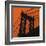 Orange Manhattan-Erin Clark-Framed Art Print