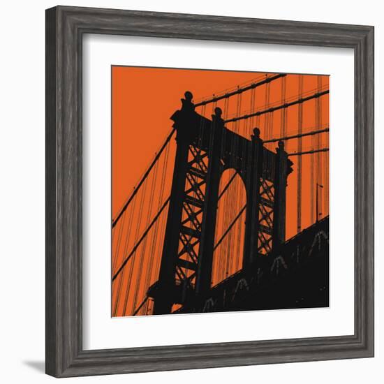 Orange Manhattan-Erin Clark-Framed Art Print