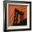 Orange Manhattan-Erin Clark-Framed Art Print