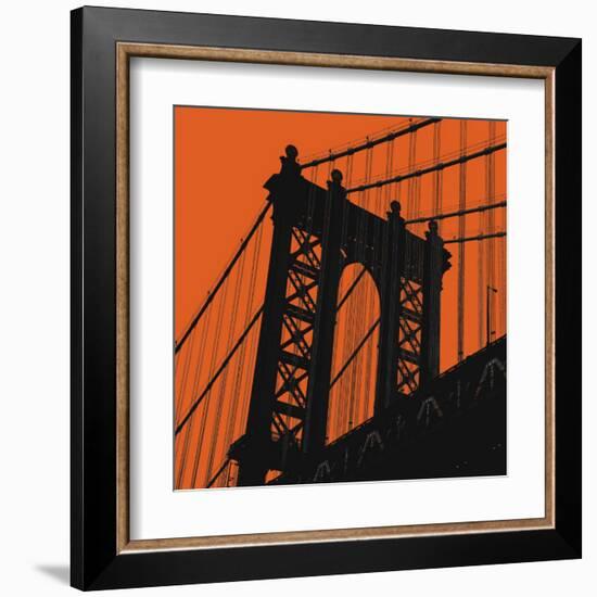 Orange Manhattan-Erin Clark-Framed Art Print