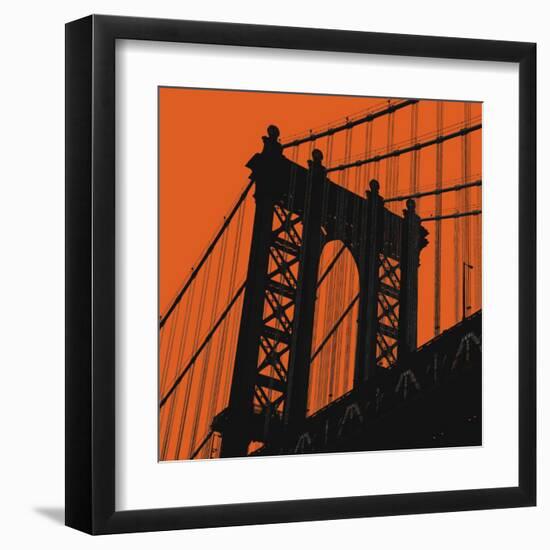 Orange Manhattan-Erin Clark-Framed Art Print