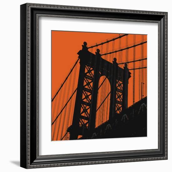 Orange Manhattan-Erin Clark-Framed Art Print