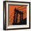 Orange Manhattan-Erin Clark-Framed Art Print