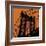 Orange Manhattan-Erin Clark-Framed Giclee Print