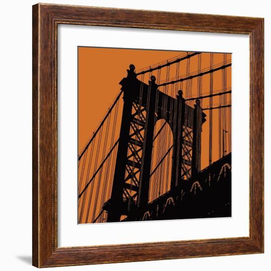 Orange Manhattan-Erin Clark-Framed Giclee Print