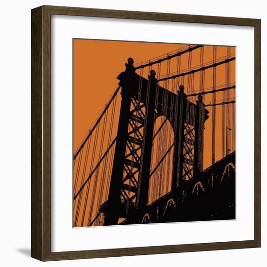 Orange Manhattan-Erin Clark-Framed Giclee Print