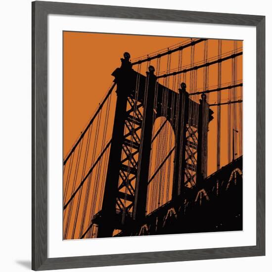 Orange Manhattan-Erin Clark-Framed Giclee Print