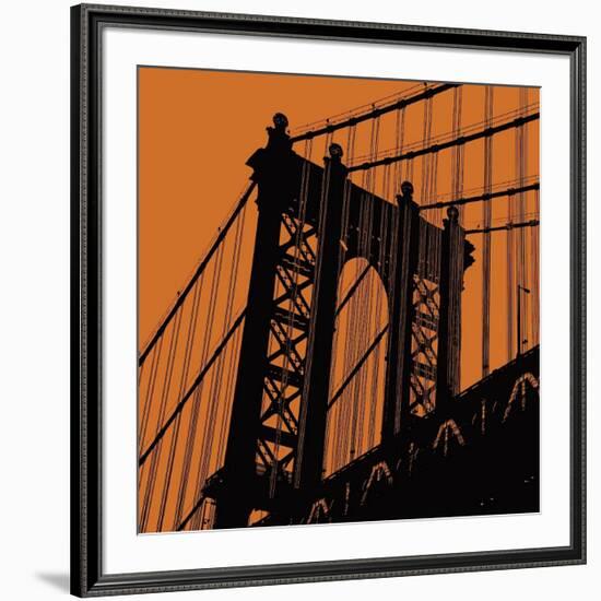 Orange Manhattan-Erin Clark-Framed Giclee Print