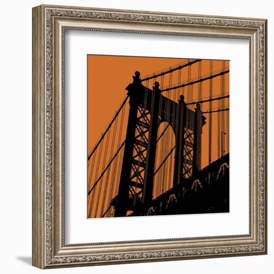 Orange Manhattan-Erin Clark-Framed Art Print