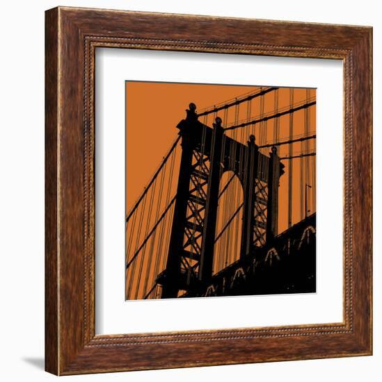 Orange Manhattan-Erin Clark-Framed Art Print