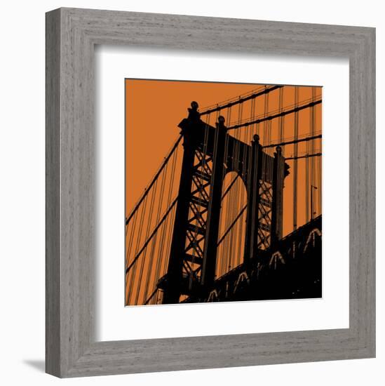 Orange Manhattan-Erin Clark-Framed Art Print