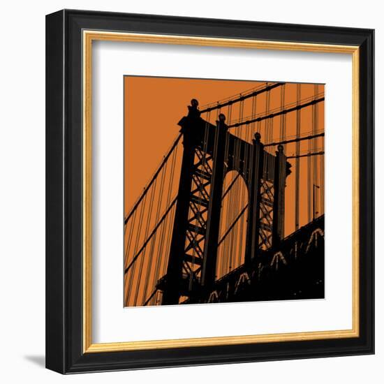 Orange Manhattan-Erin Clark-Framed Art Print