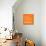 Orange Map of Amsterdam-NaxArt-Art Print displayed on a wall