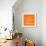 Orange Map of Amsterdam-NaxArt-Framed Art Print displayed on a wall