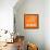 Orange Map of Athens-NaxArt-Framed Stretched Canvas displayed on a wall