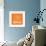 Orange Map of Berlin-NaxArt-Framed Premium Giclee Print displayed on a wall