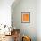 Orange Map of Buenos Aires-NaxArt-Framed Premium Giclee Print displayed on a wall