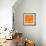 Orange Map of Cape Town-NaxArt-Framed Art Print displayed on a wall