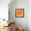 Orange Map of Cape Town-NaxArt-Framed Art Print displayed on a wall