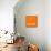 Orange Map of Cape Town-NaxArt-Mounted Art Print displayed on a wall