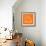 Orange Map of Copenhagen-NaxArt-Framed Art Print displayed on a wall