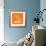 Orange Map of Geneva-NaxArt-Framed Premium Giclee Print displayed on a wall