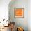 Orange Map of Istanbul-NaxArt-Framed Art Print displayed on a wall