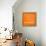 Orange Map of Los Angeles-NaxArt-Framed Stretched Canvas displayed on a wall