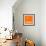 Orange Map of Panama-NaxArt-Framed Art Print displayed on a wall