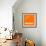 Orange Map of Panama-NaxArt-Framed Art Print displayed on a wall