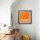 Orange Map of Panama-NaxArt-Framed Art Print displayed on a wall