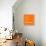 Orange Map of Rio De Janeiro-NaxArt-Framed Stretched Canvas displayed on a wall