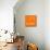 Orange Map of San Francisco-NaxArt-Mounted Art Print displayed on a wall