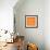 Orange Map of Sao Paulo-NaxArt-Framed Art Print displayed on a wall