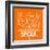 Orange Map of Seoul-NaxArt-Framed Art Print