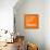 Orange Map of Toronto-NaxArt-Framed Stretched Canvas displayed on a wall