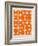 Orange Mid Century Composition-Eline Isaksen-Framed Art Print