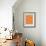 Orange Mid Century Composition-Eline Isaksen-Framed Art Print displayed on a wall