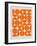 Orange Mid Century Composition-Eline Isaksen-Framed Art Print