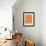 Orange Mid Century Composition-Eline Isaksen-Framed Art Print displayed on a wall